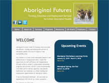Tablet Screenshot of aboriginalfutures.com